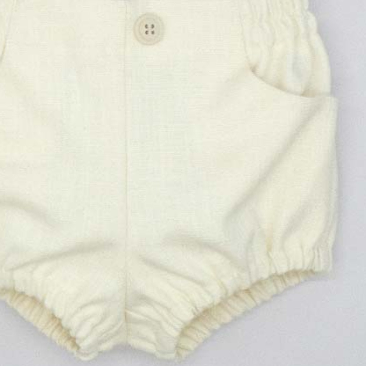 BERMUDA GOMITAS LINO BLANCO