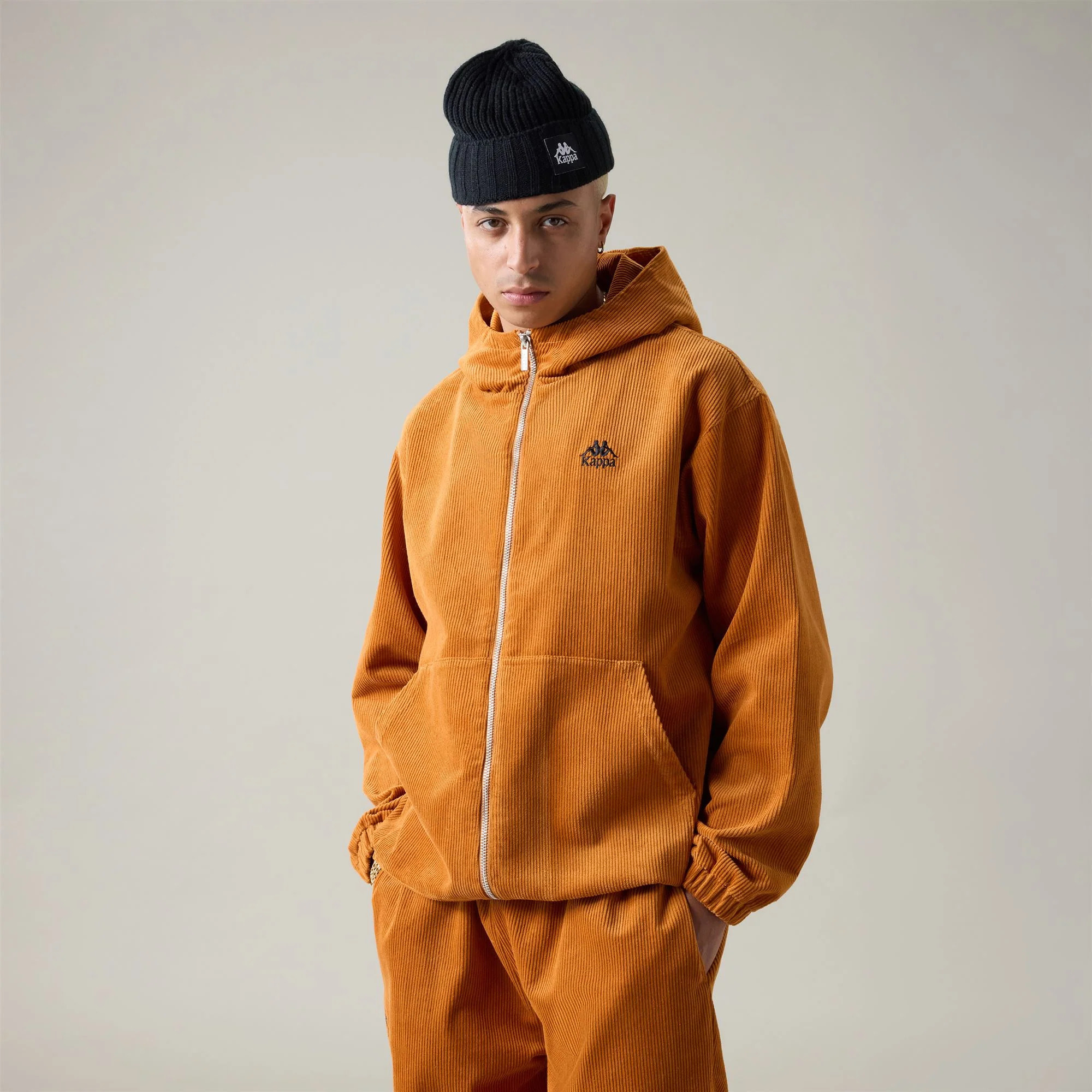 Kappa - Overshirt Hombre Naranja - Authentic Opimia