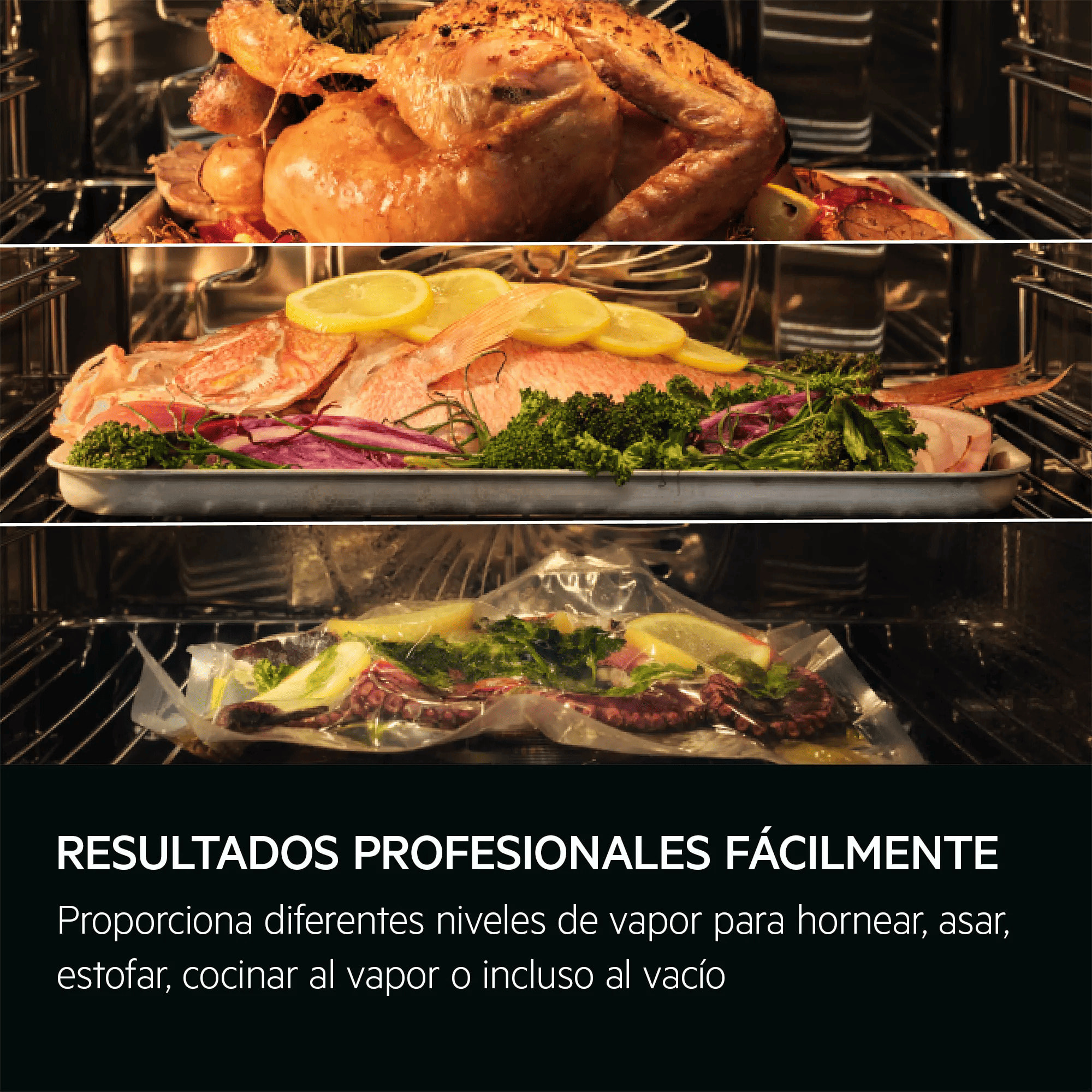 AEG Horno de vapor Serie 8000 MealAssist con SteamPro con Display CookSmart Touch 4,3 '', con WiFi TB8SB73ZAB