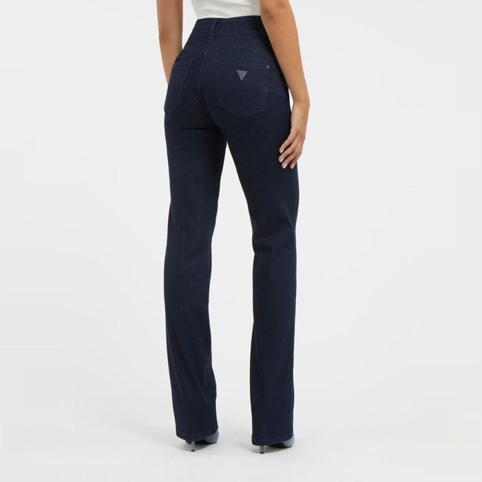 Pantalon - coupe droite - bleu