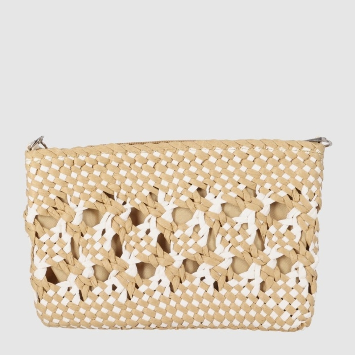 Bolso - Blanco - Medida: 26 cm x 18 cm x 2 cm