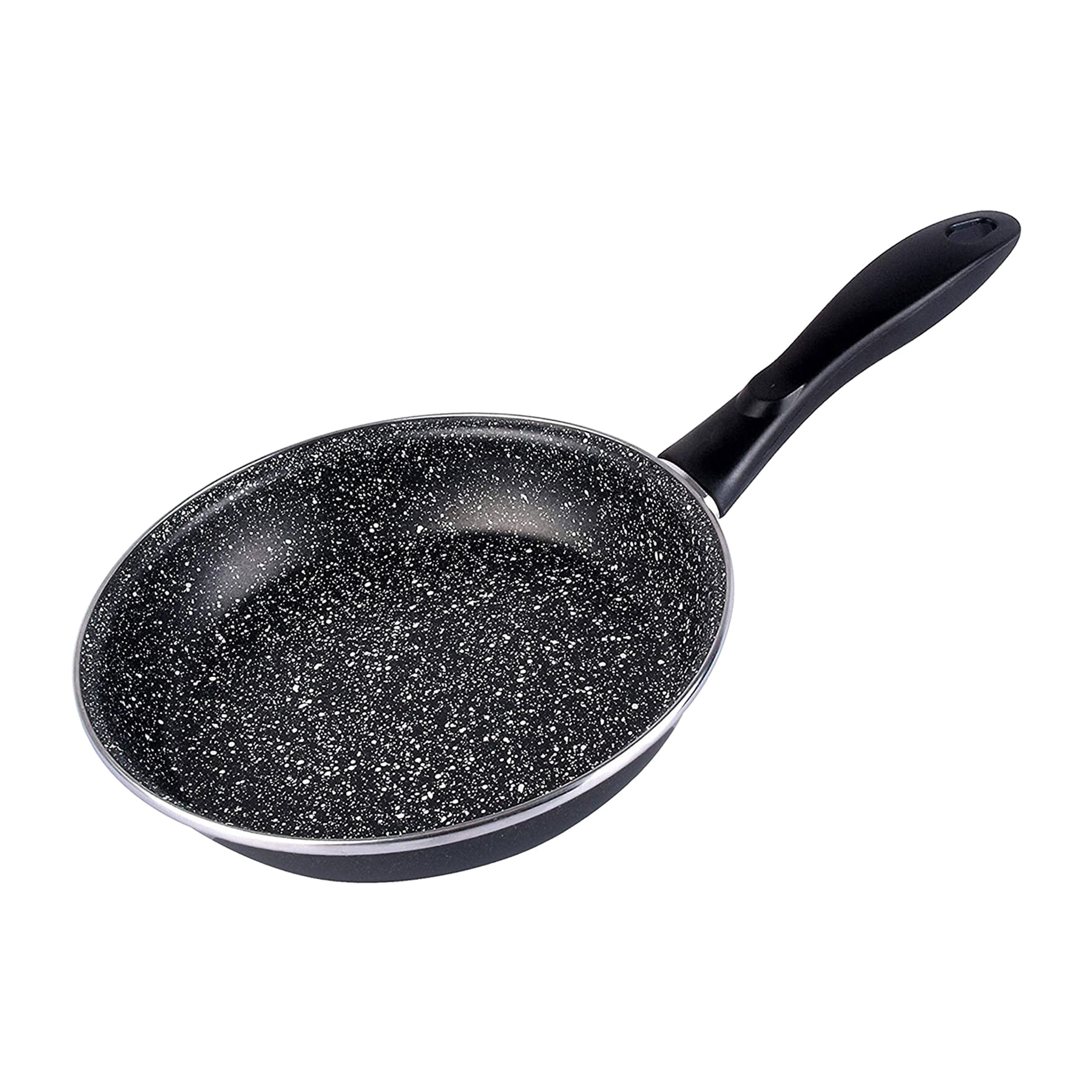 Magefesa K2 GRANSASSO sartén 24, acero esmaltado vitrificado, en gris, inducción y lavavajillas acompañada de tapa de cristal con silicona, apta para
