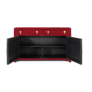 Aparador de Madera de Mango, Mdf Estilo Oriental