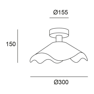 Forlight Aplique LED Rainfo E27 15W Negro, Iluminación interior Elegante y Resistente