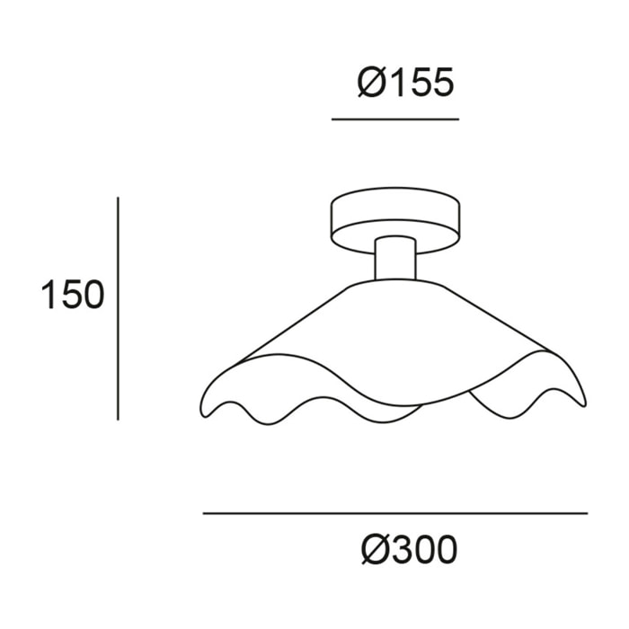 Forlight Aplique LED Rainfo E27 15W Negro, Iluminación interior Elegante y Resistente
