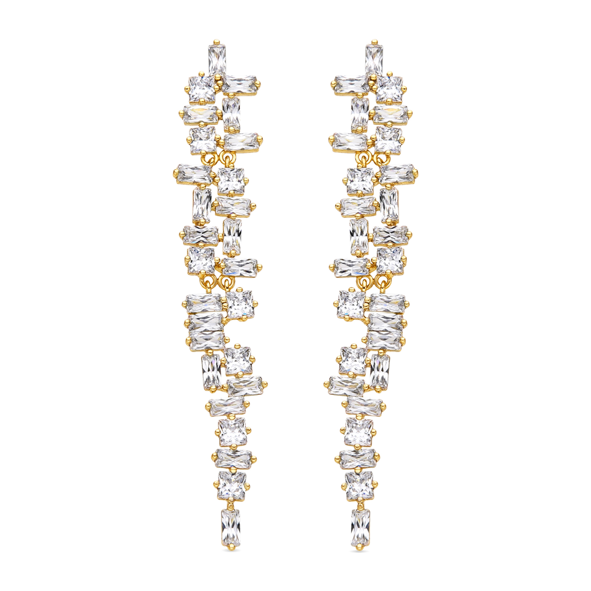 Pendientes Lux by Lux acabados oro 18k