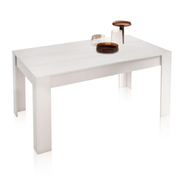 Mesa de comedor extensible Kana Blanco