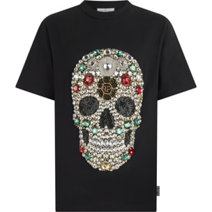 PHILIPP PLEIN Round Neck T-Shirt Skull Stones