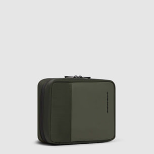 Piquadro Beauty case uomo modulare in tessuto riciclato