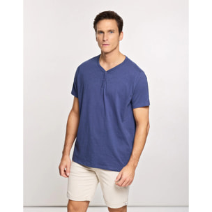 Camiseta Manga Corta Azul Marino - Kairox