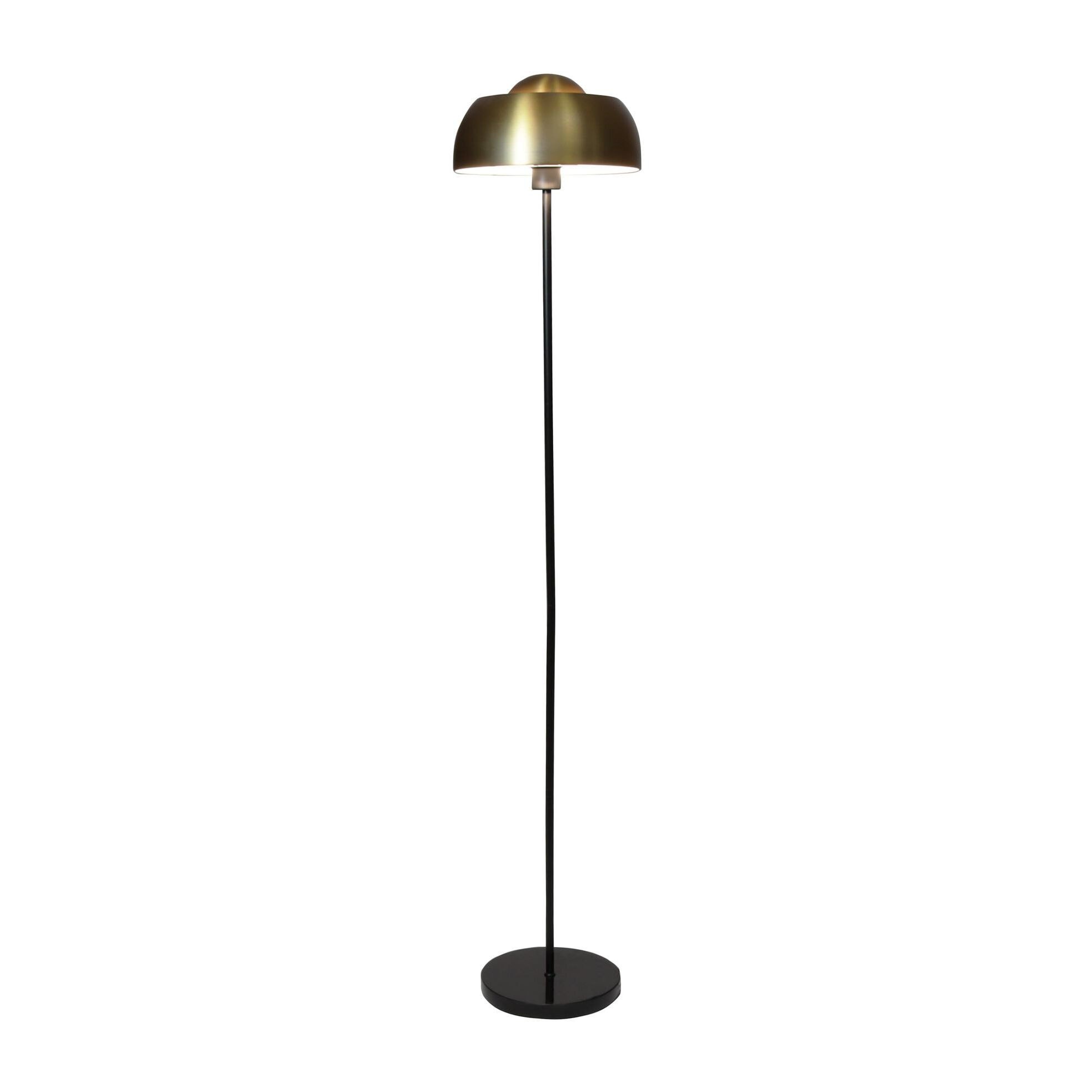 Lampadaire en métal noir et doré h160cm NOMAA