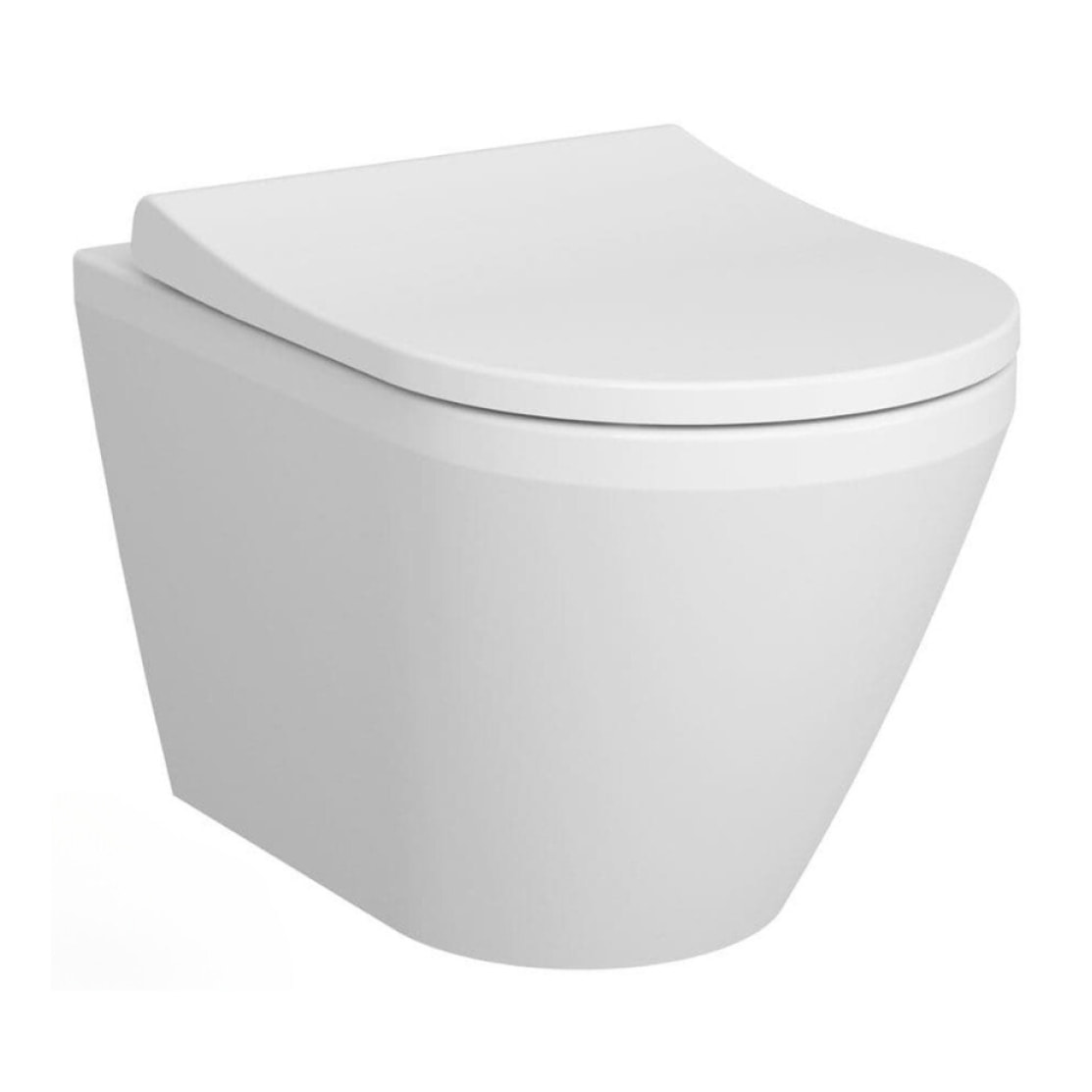 Pack WC Bâti-support V-Fix Core + WC sans bride Integra, fixations invisibles + Plaque, Blanc Brillant (V-FixIntegraRimless-1)