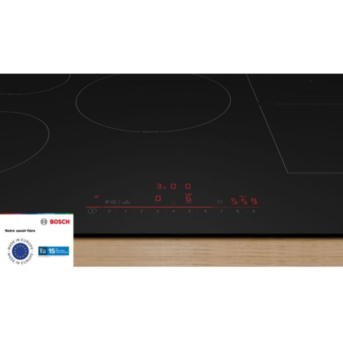 Plaque induction BOSCH PVW81CHB1E série 6, finition carbone mate