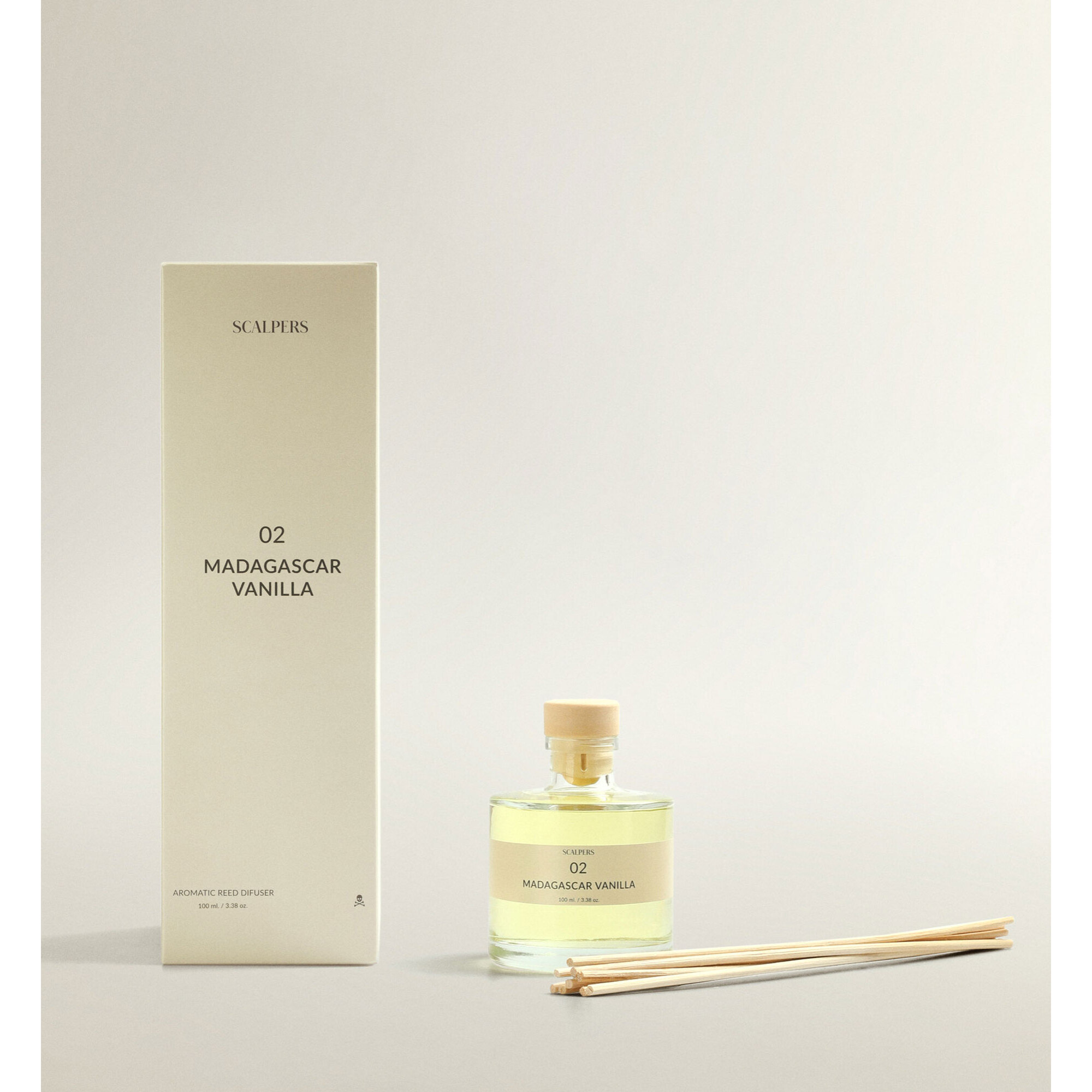Set de 2 difusores mikado de 100ml aroma vainilla de madagascar scalpers