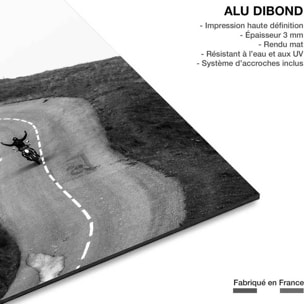 Tableau balade solitaire en moto Tableau alu Dibond