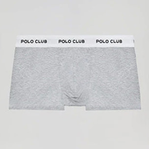 Boxer gris con logotipo Polo Club