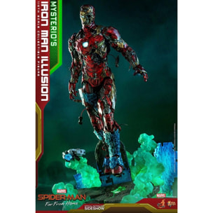 Spider-man: Far From Home Mms Pvc Action Figura 1/6 Mysterio's Iron Man Illusion 32 Cm Hot Toys