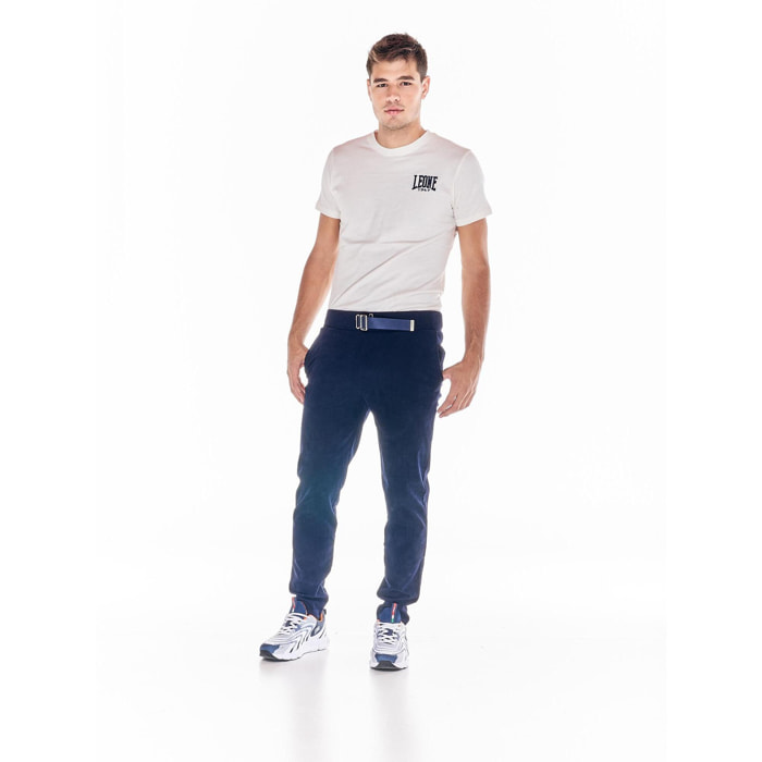 Pantalón de pana para hombre con cinturón, Leone 1947 Soft Basic