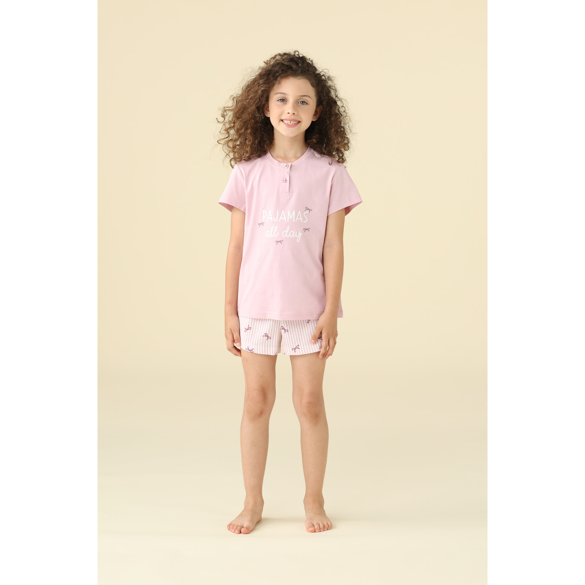 Pigiama bambina estivo in cotone. Noidinotte