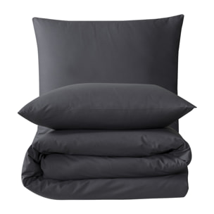 Parure housse de couette et taie(s) oreiller 100% Coton