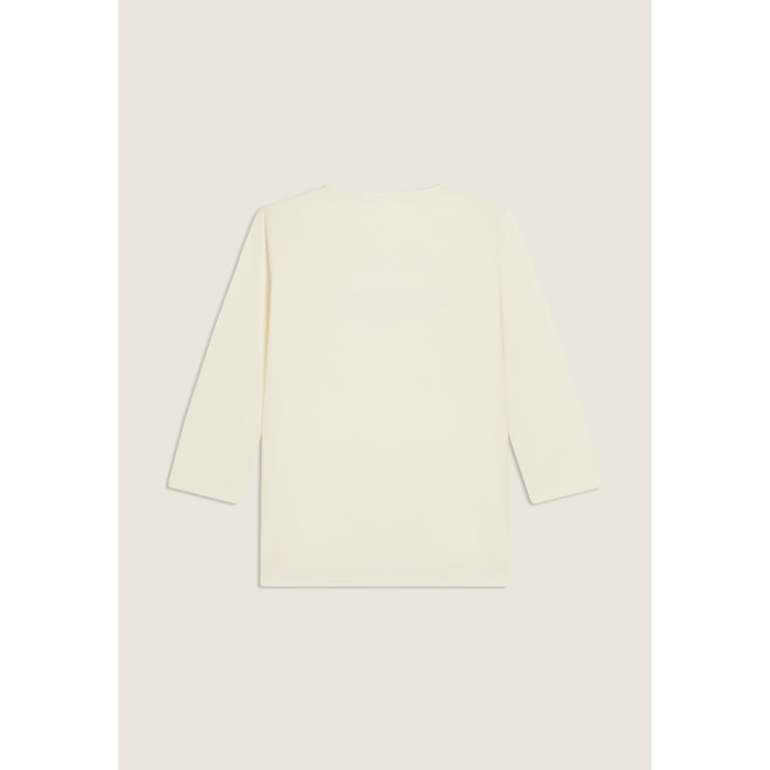 T-shirt manica 3/4 "Authentic" con logo FREDDY in strass