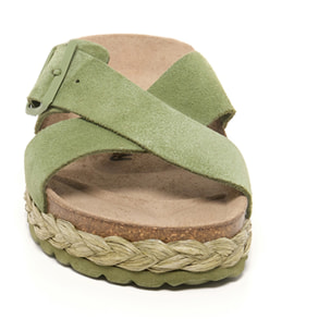 SANDALO CON ZEPPA BILLOWY VERDE