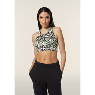 Reggiseno Sportivo fantasia maculata colorata
