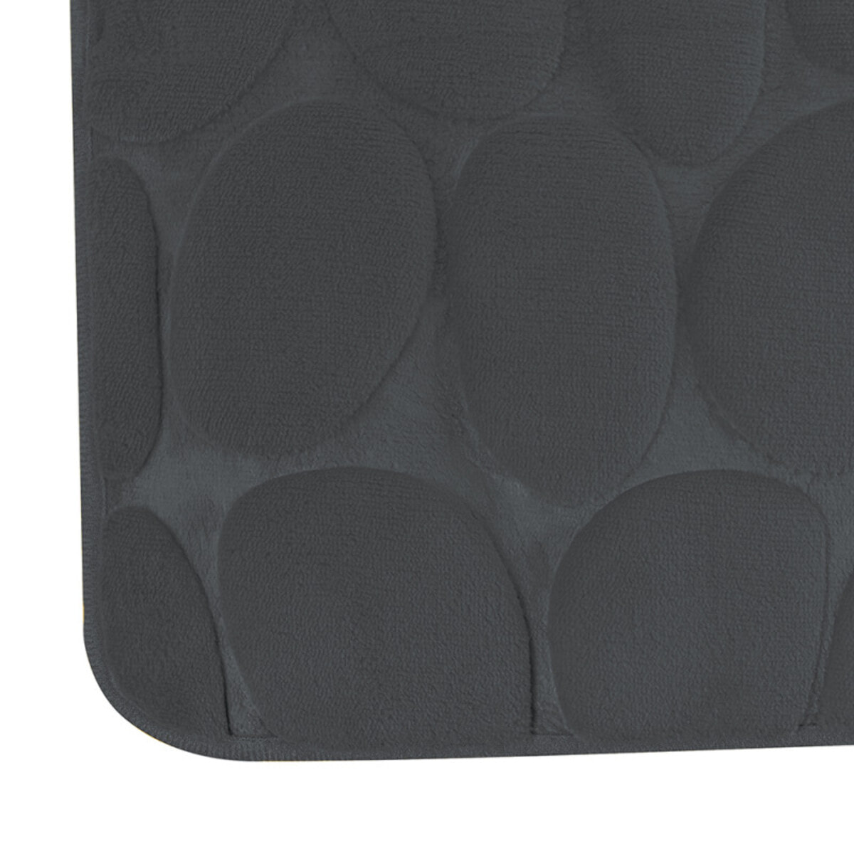 Tapis de bain Microfibre PEBBLE Gris Foncé MSV
