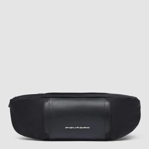 Piquadro Women's bum bag in recycled fabric and leather
