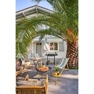 Plancha électrique FORGE ADOUR ACIER BASE 60A noir 2 brûleurs à poser, 57.5x37.9 cm