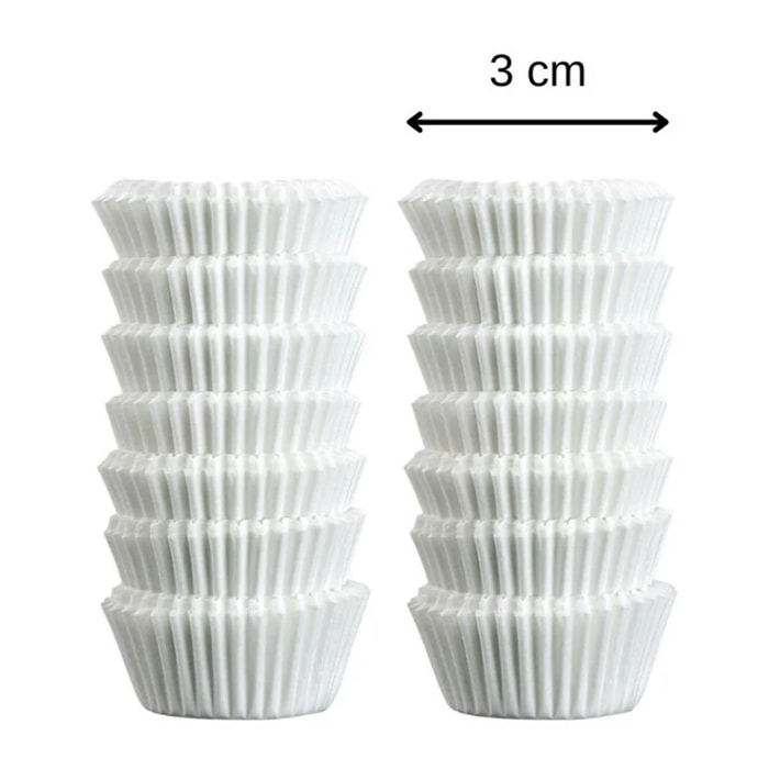 Lot de 480 mini moules à muffins en papier 3 cm Zenker Smart Pastry