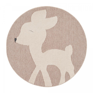 Tapis enfant tissé motif animaux BIVI