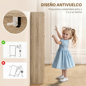 Zapatero Estrecho con 3 Puertas Abatibles, Zapatero Entrada Recibidor, Estantes Ajustables, para 12 Pares de Zapatos, para Pasillo, Espacios Reducidos, Roble