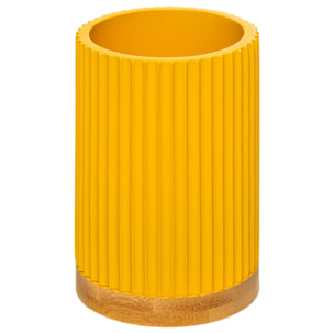 Pot à brosses à dents Jaune moutarde Modern Color