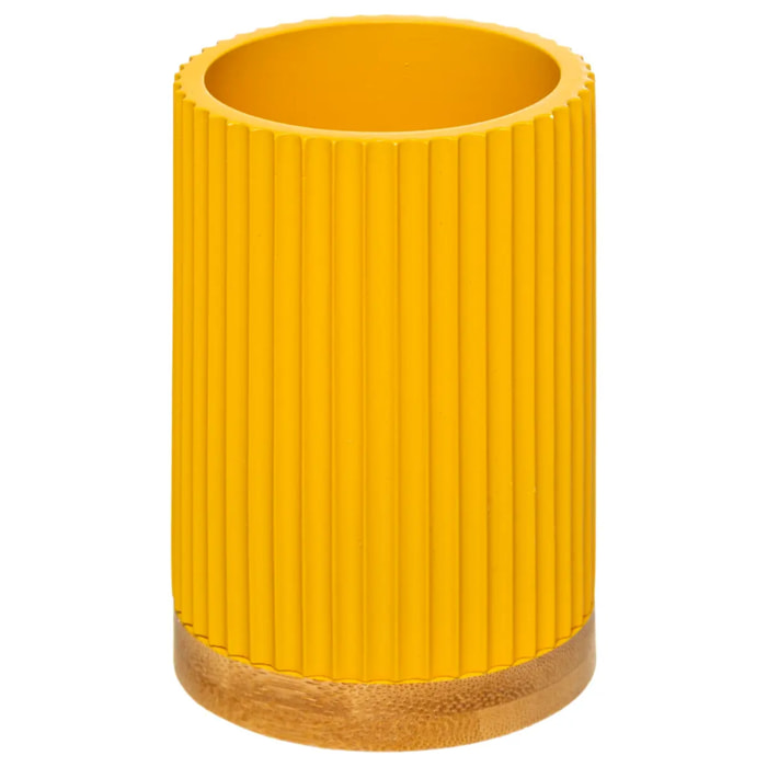 Pot à brosses à dents Jaune moutarde Modern Color