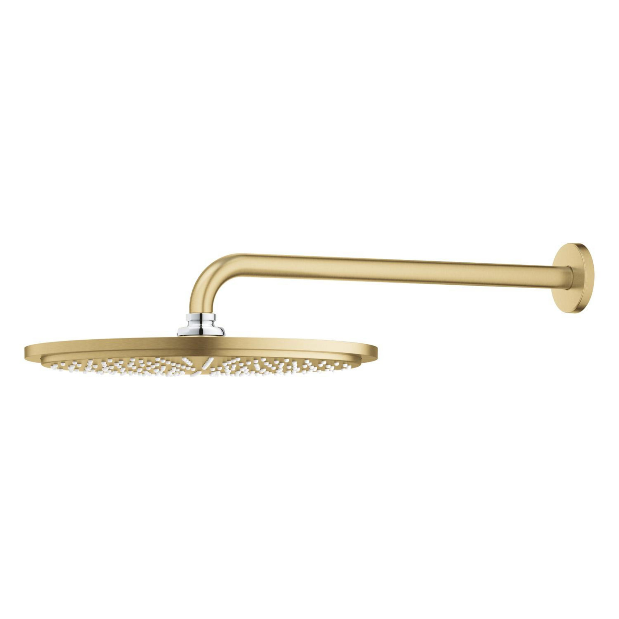 Ensemble douche de tête et bras 380 mm, 1 jet - Cool Sunrise brossé