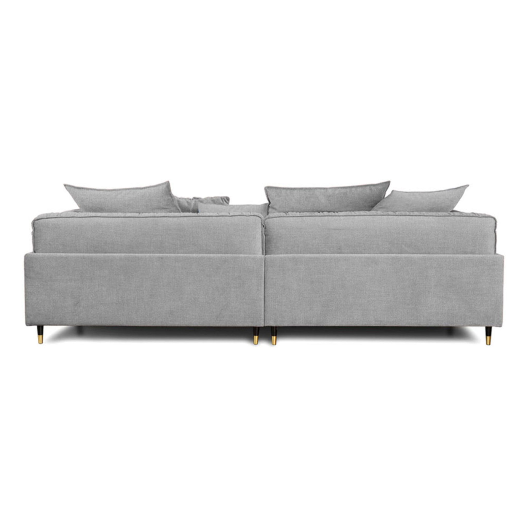 Canapé Droit Velours Fiorenzo - 4 places