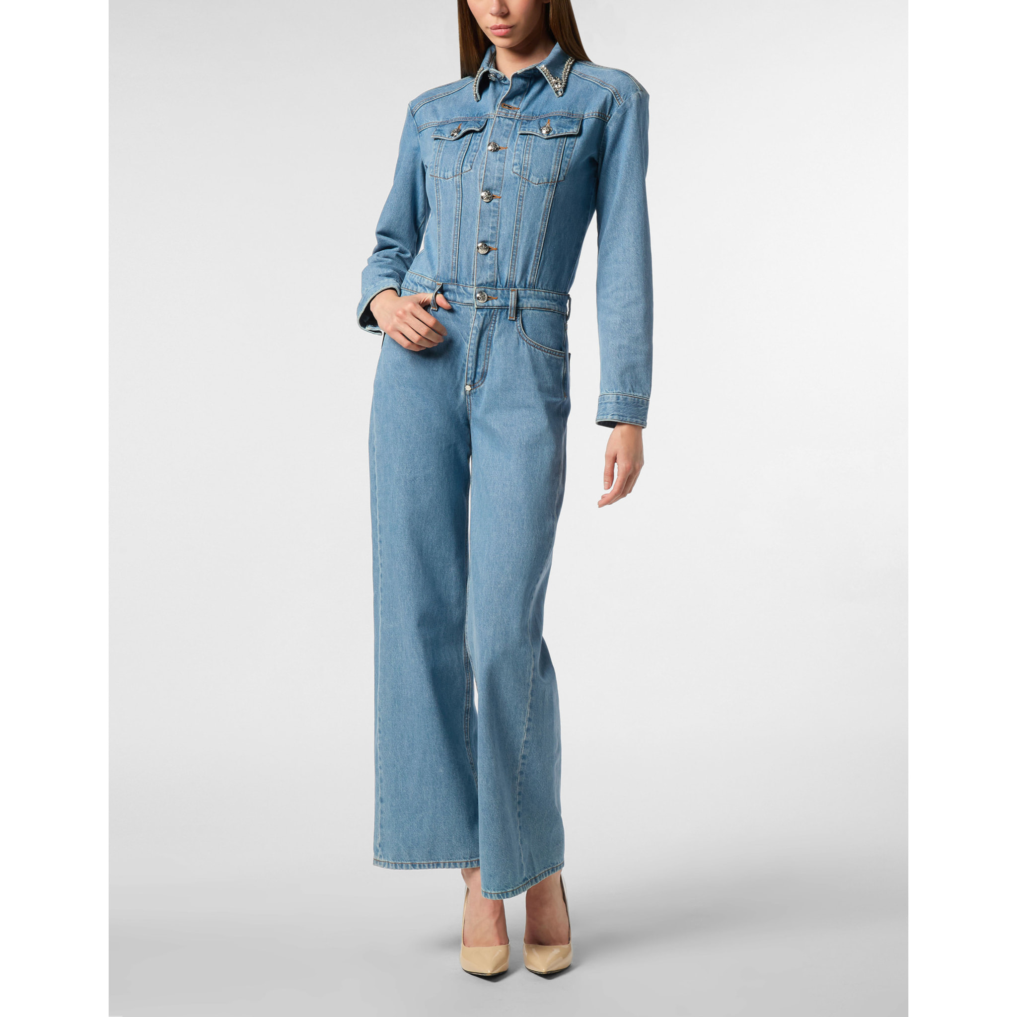 PHILIPP PLEIN Denim Jumpsuit PS