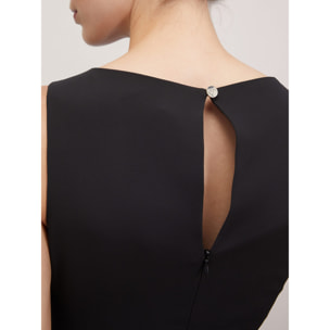 Motivi - Mini dress in tessuto crêpe - Nero