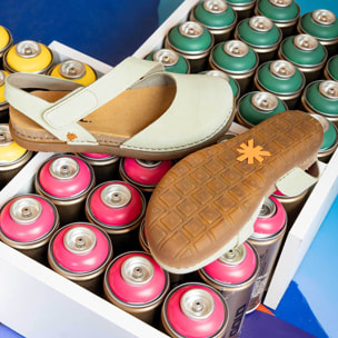 Sandalias 1712S SILK SUEDE PEACH/ RHODES color Peach