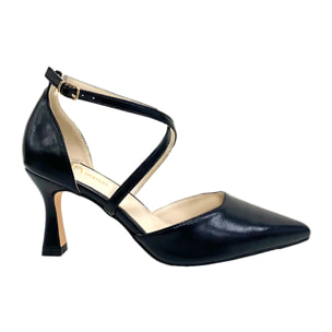Décolleté sling back Donna Tata Italia Nero