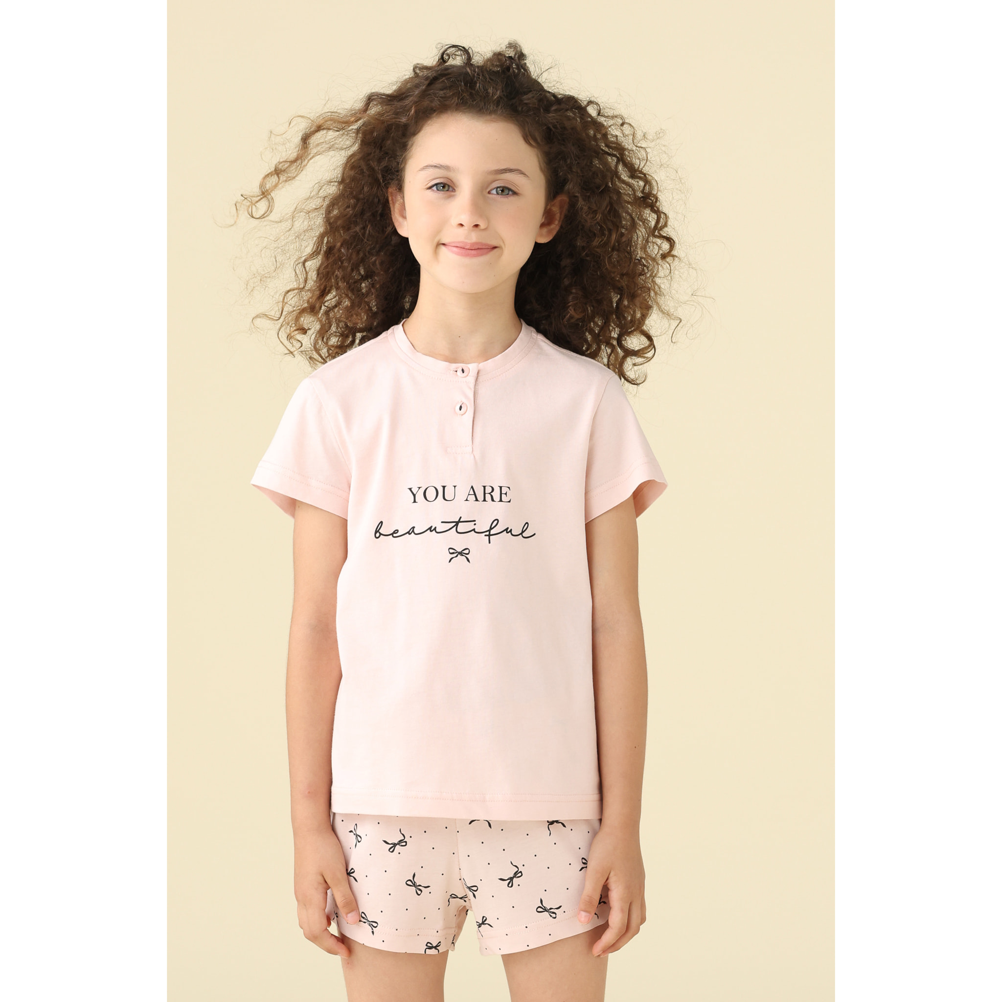 Pigiama bambina estivo in cotone. Noidinotte