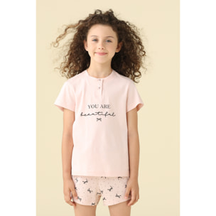 Pigiama bambina estivo in cotone. Noidinotte