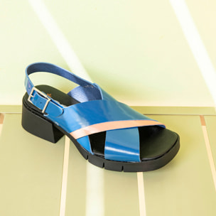 Sandalias con tacón 2063 NAPPA SHINNY BLACK / VARSOVIA color Black