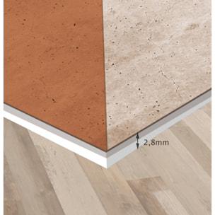 Alfombra de vinilo CERAMIKO, Troya 80x300 cm