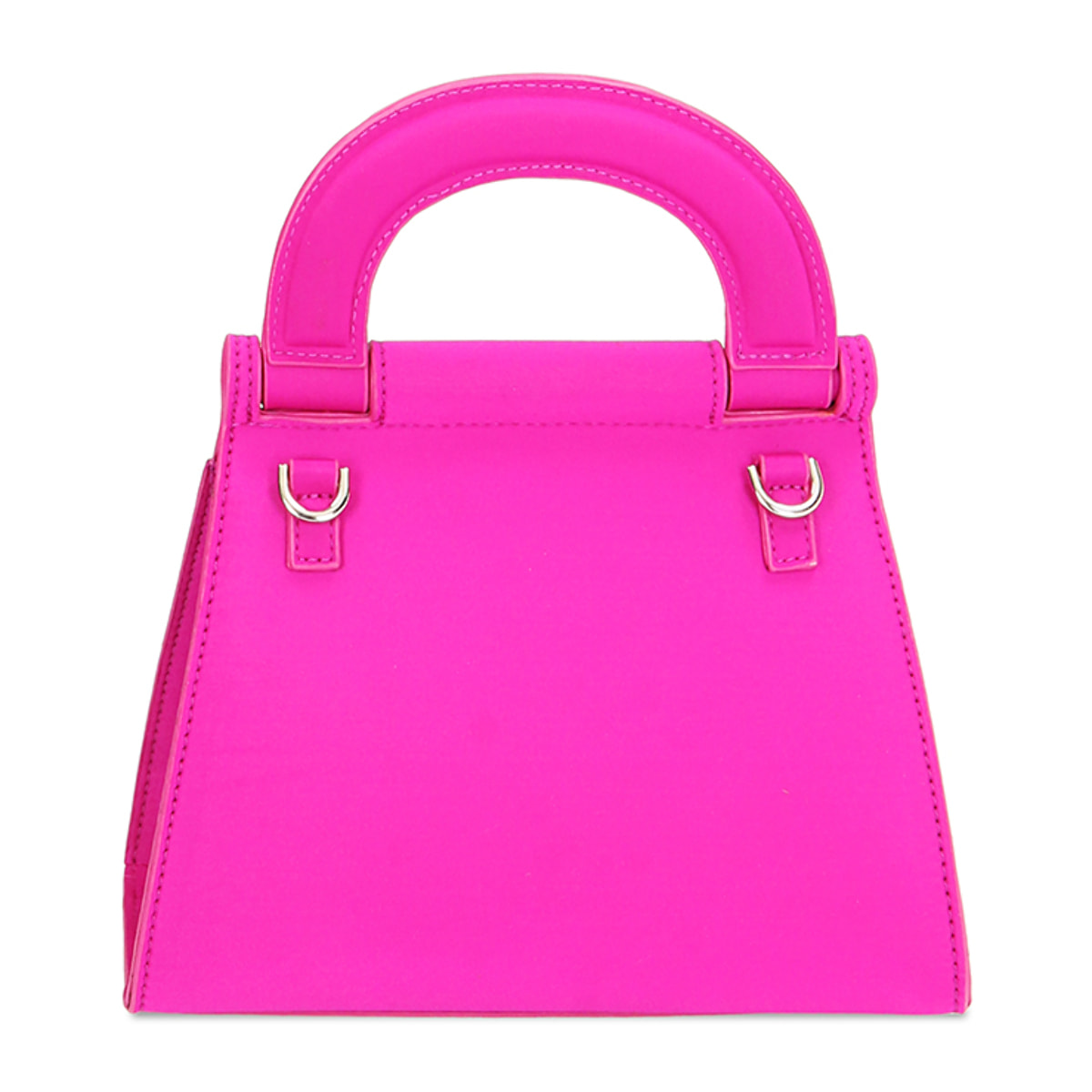 Mini bag fucsia in tessuto