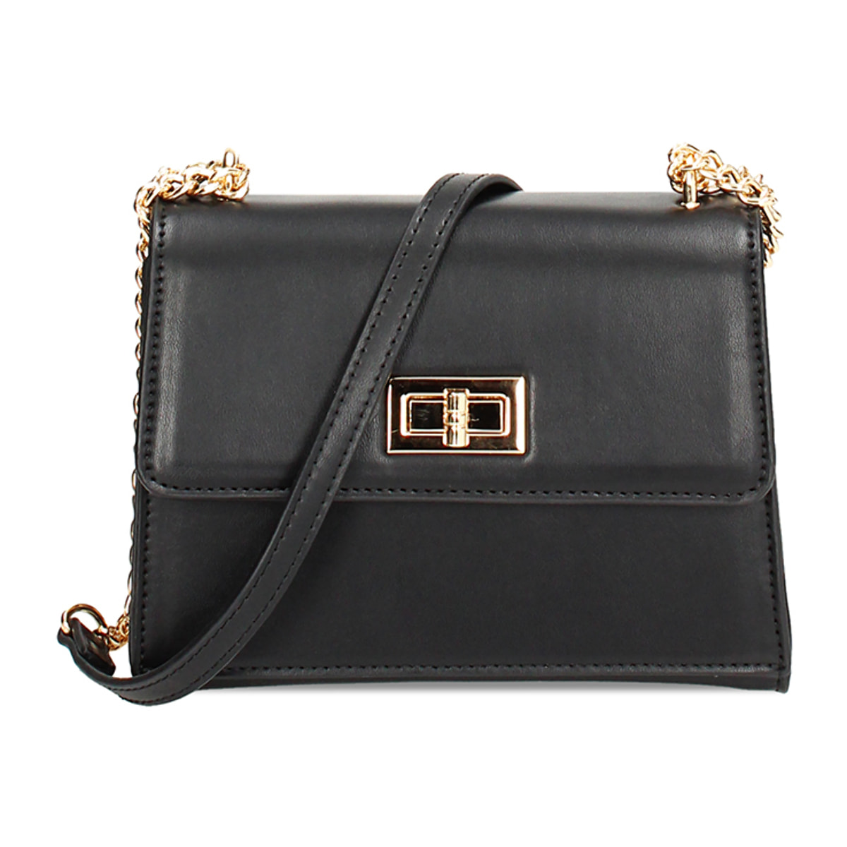 Bolso con correa de hombro negro