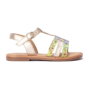 Sandali dorati per ragazze