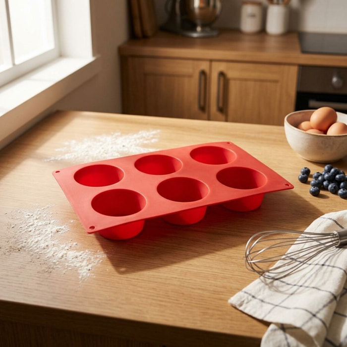 Moule à muffins 6 empreintes 30 x 18 cm Dr.Oetker Flexxibel Love