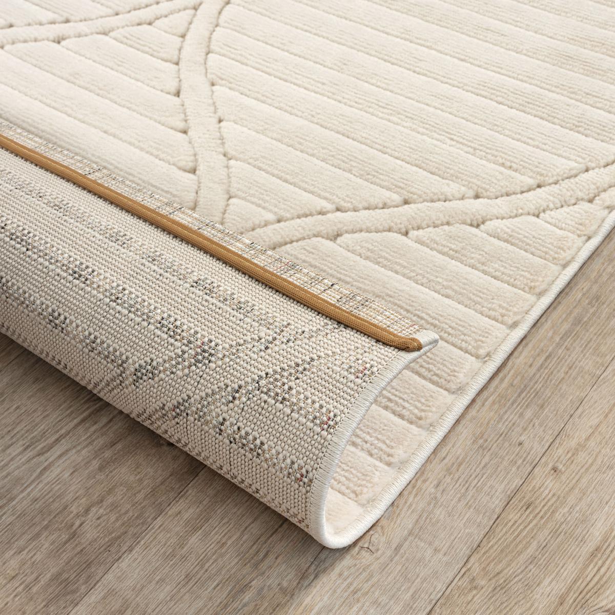 Tapis intérieur extérieur en relief ton sur ton TIHE